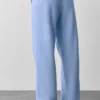 Accolade joggingbroek met rechte pijpen - Licht Provence-blauw