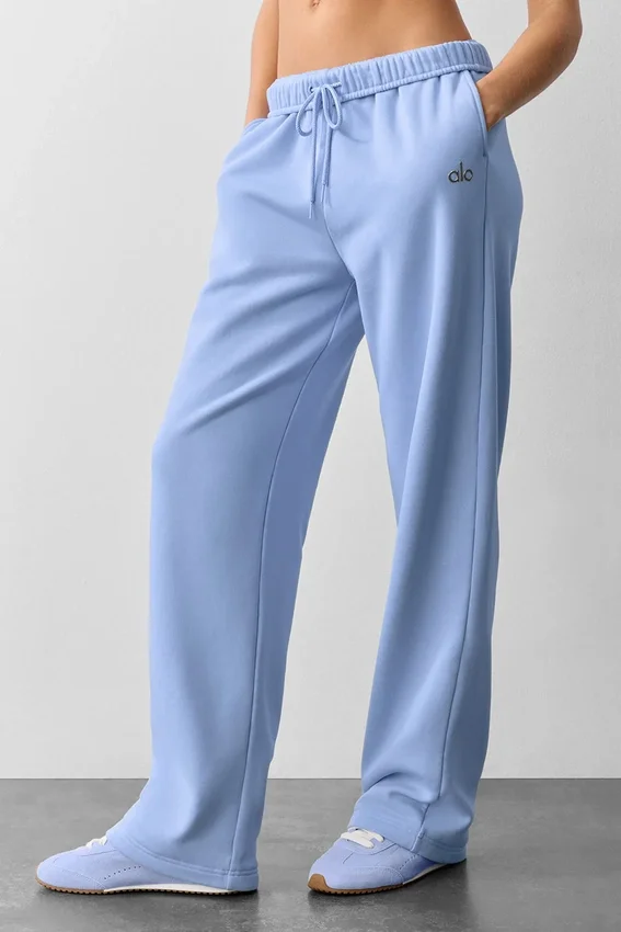 Accolade joggingbroek met rechte pijpen - Licht Provence-blauw