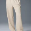 Accolade joggingbroek met rechte pijpen - Oat Milk