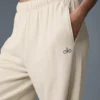 Accolade joggingbroek met rechte pijpen - Oat Milk