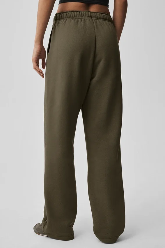 Accolade joggingbroek met rechte pijpen - Olive Tree