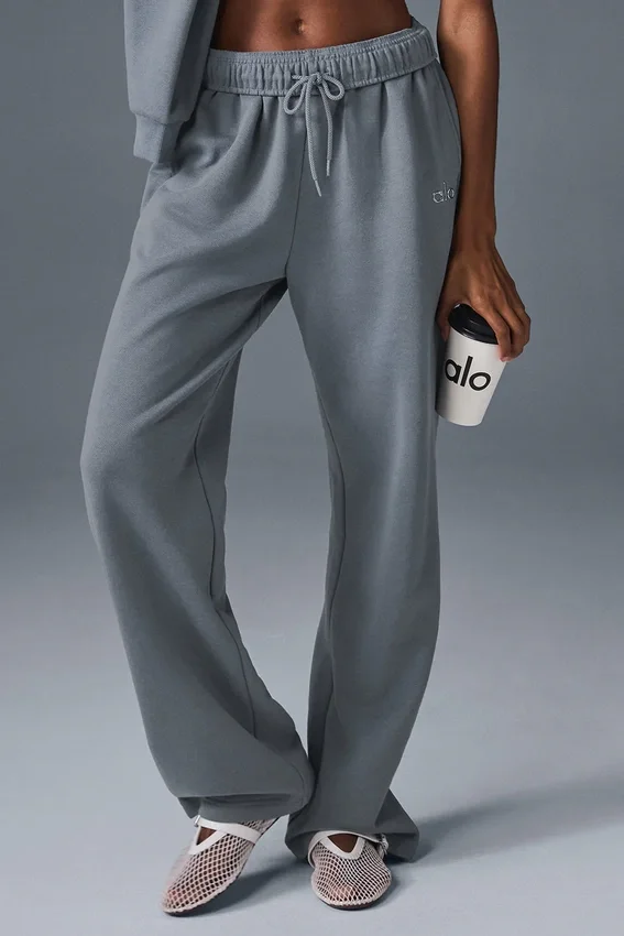 Accolade joggingbroek met rechte pijpen - Steel Grey