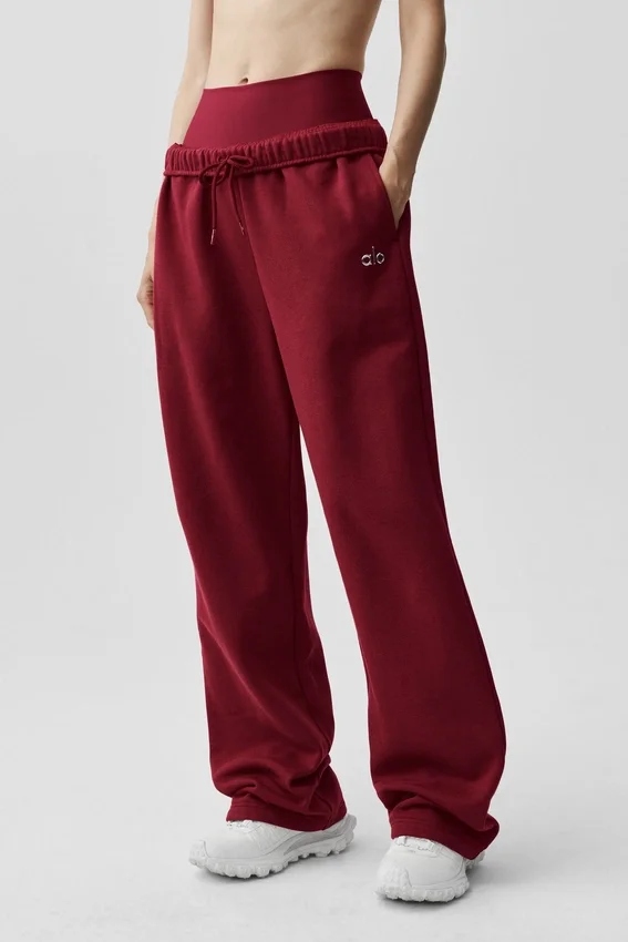 Accolade joggingbroek met rechte pijpen - Summer Romance Red
