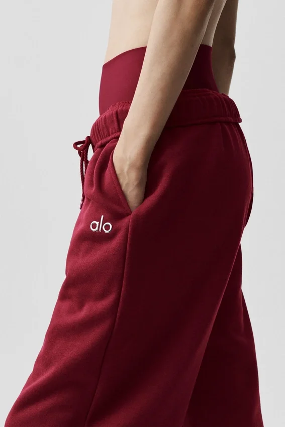 Accolade joggingbroek met rechte pijpen - Summer Romance Red