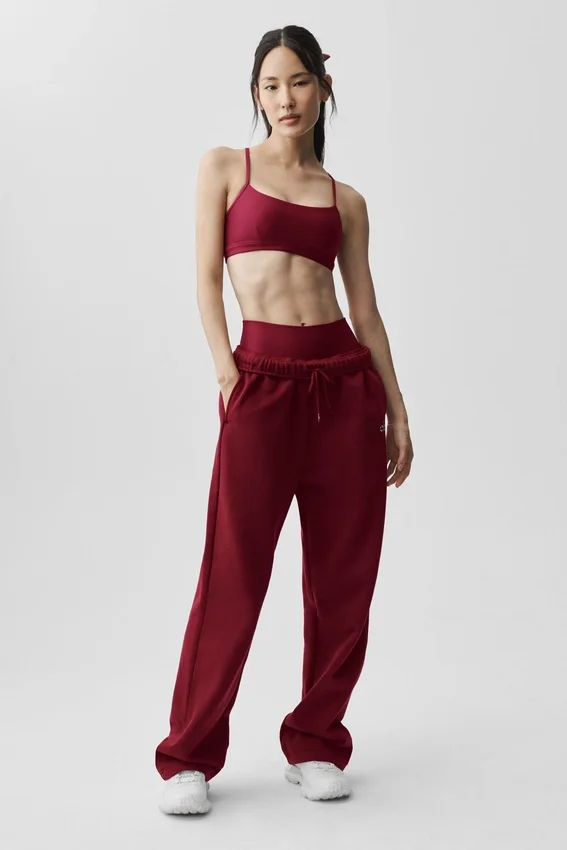 Accolade joggingbroek met rechte pijpen - Summer Romance Red