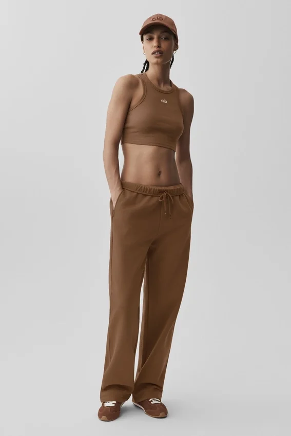 Accolade joggingbroek met rechte pijpen - Sun Kissed Brown