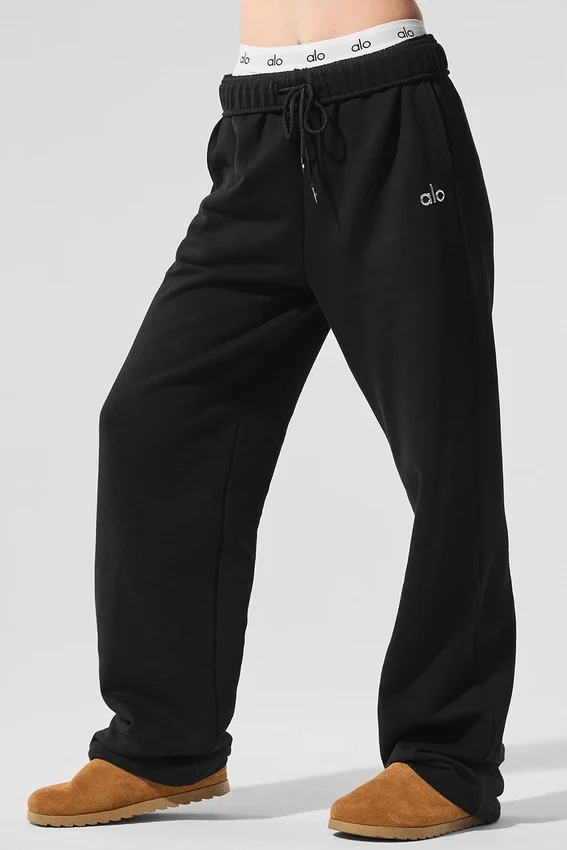 Accolade joggingbroek met rechte pijpen - Zwart
