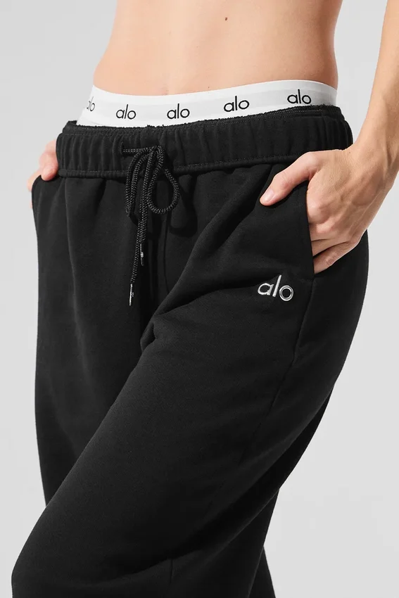 Accolade joggingbroek met rechte pijpen - Zwart