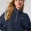 Accolade-trui met 1/4 rits - Marineblauw