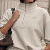 Accolade trui met 1/4 rits - Oatmeal Heather