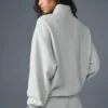 Accolade-trui met 1/4-ritssluiting - Athletic Heather Grey
