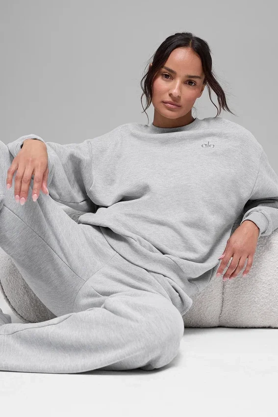 Accolade trui met ronde hals - Athletic Heather Grey
