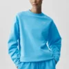 Accolade trui met ronde hals - azuurblauw