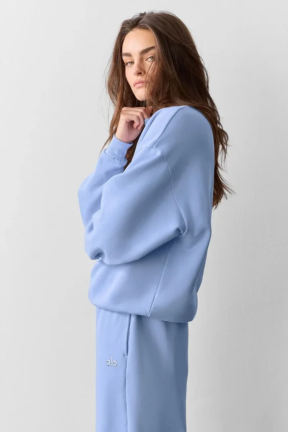 Accolade trui met ronde hals - Light Provence Blue