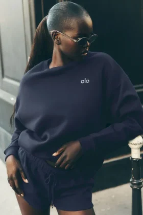 Accolade trui met ronde hals - Navy
