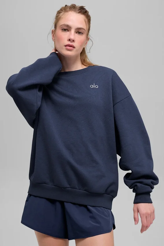 Accolade trui met ronde hals - Navy