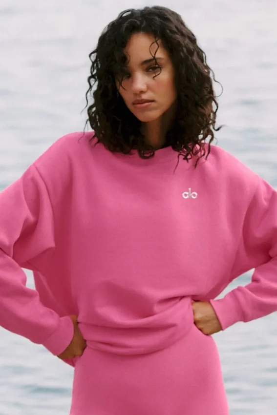 Accolade trui met ronde hals - Paradise Pink