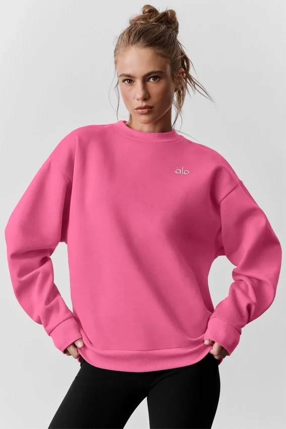 Accolade trui met ronde hals - Paradise Pink