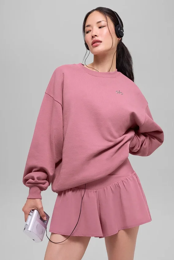 Accolade trui met ronde hals – Pink Wild Rose