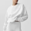 Accolade trui met ronde hals - White