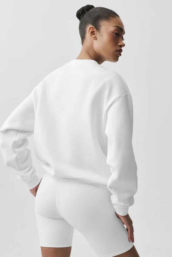 Accolade trui met ronde hals - White