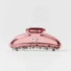 Acryl Illusion-klemhaarspeld - Vintage roze/chroom
