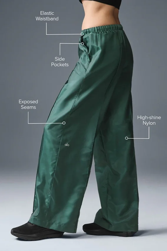Afterglow-trainingsbroek met wijde pijpen - Winter Ivy
