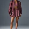 Afterglow Varsity-jas – Burgundy Truffle