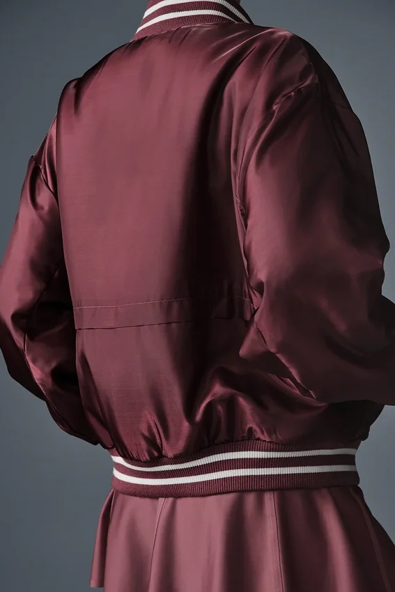 Afterglow Varsity-jas – Burgundy Truffle