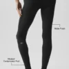 Airbrush 7/8-legging met lage taille - Zwart