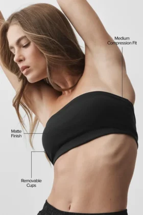Airbrush bandeau-bh – Zwart
