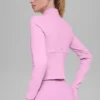Airbrush-corsetjas met doorlopende rits – Candy Heart Pink