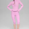 Airbrush-corsetjas met doorlopende rits – Candy Heart Pink
