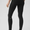 Airbrush Fast Track-legging met High-Waist – Zwart/Wit