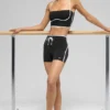 Airbrush gestroomlijnde bh-tanktop - Zwart/Wit