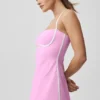 Airbrush gestroomlijnde jurk - Candy Heart-roze/wit