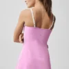 Airbrush gestroomlijnde jurk - Candy Heart-roze/wit