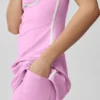 Airbrush gestroomlijnde jurk - Candy Heart-roze/wit