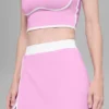 Airbrush gestroomlijnde rok - Candy Heart Pink/Wit