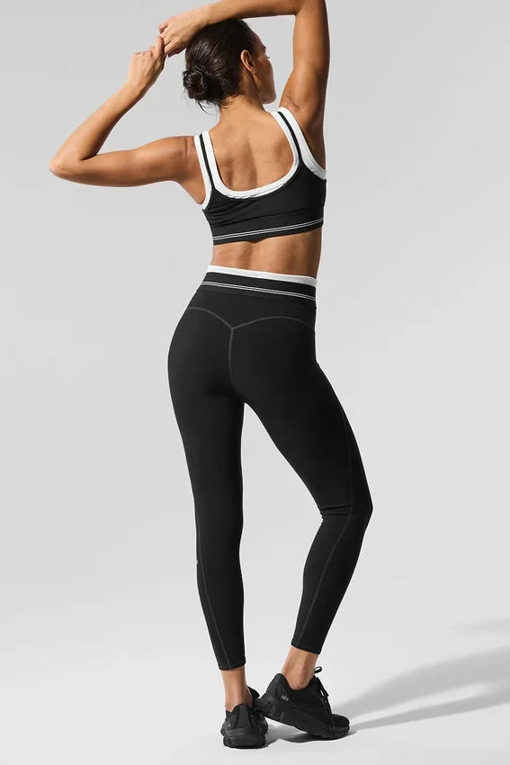 Airbrush High-Waist 7/8 Better Together-Legging – Zwart/Wit