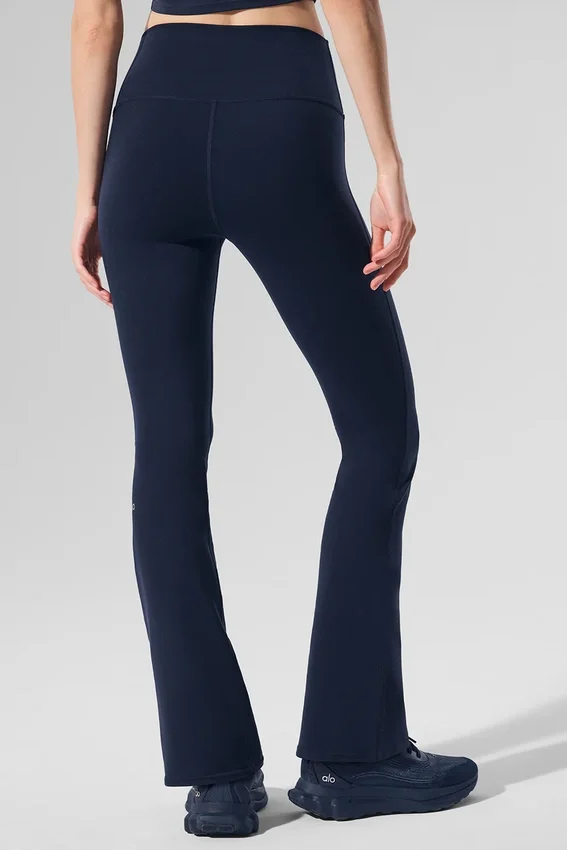 Airbrush High-Waist 7/8-bootscut-legging - Navy