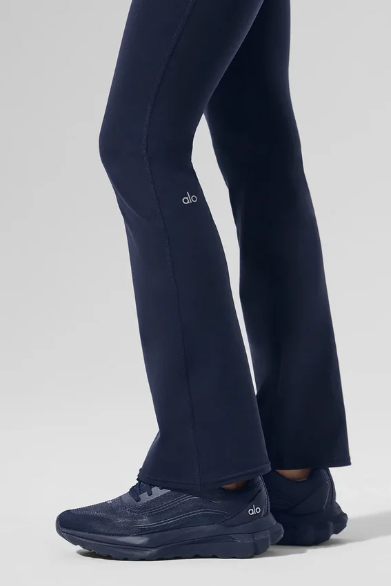 Airbrush High-Waist 7/8-bootscut-legging - Navy