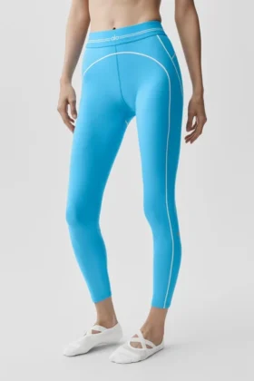 Airbrush High-Waist 7/8 Heart Throb Legging – azuurblauw/wit