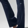 Airbrush High-Waist Bootcut Leggings - Navy