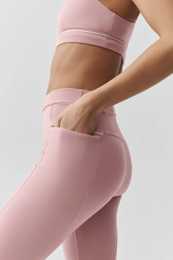 Airbrush High-Waist Fast Track Legging – Vintage roze/wit