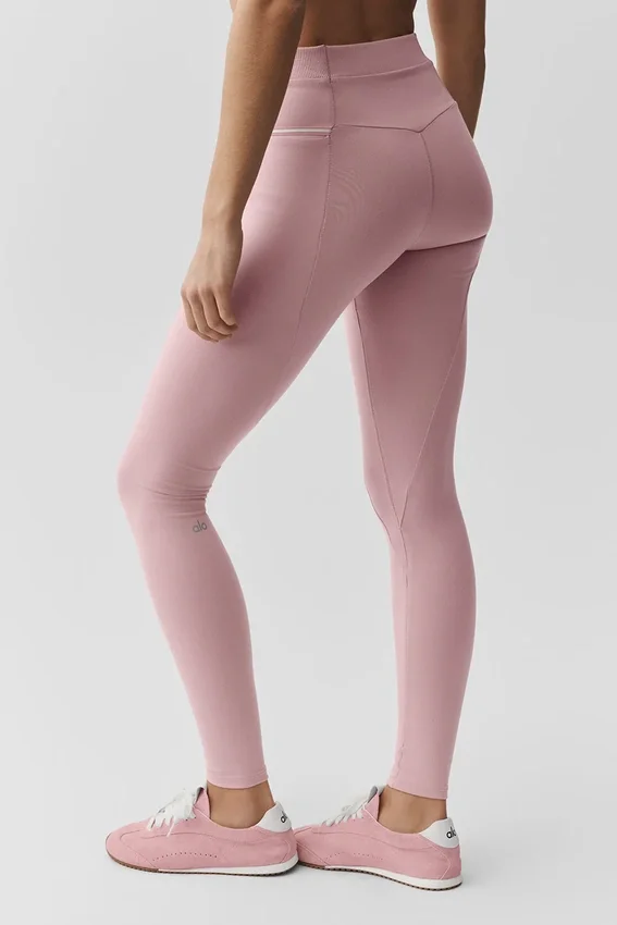 Airbrush High-Waist Fast Track Legging – Vintage roze/wit