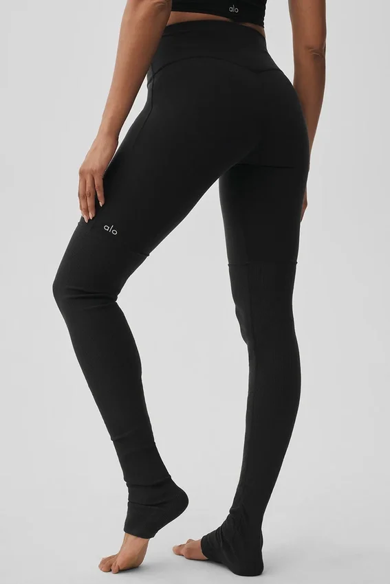 Airbrush High-Waist Goddess Legging - Zwart