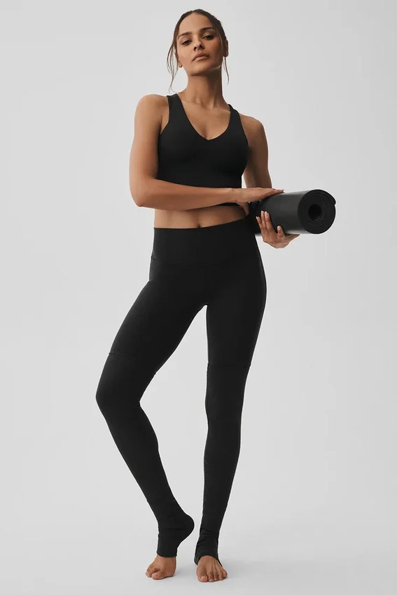 Airbrush High-Waist Goddess Legging - Zwart