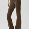 Airbrush Legging met lage taille en bootcut-pasvorm - Espresso
