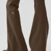 Airbrush Legging met lage taille en bootcut-pasvorm - Espresso